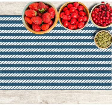 Tischset modern mit maritimem streifenmuster - TenStickers
