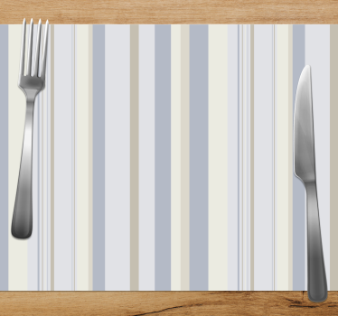 Tischset modern mit streifenmuster - TenStickers