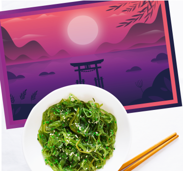 Tischset modern ruhige sonnenuntergangslandschaft - TenStickers