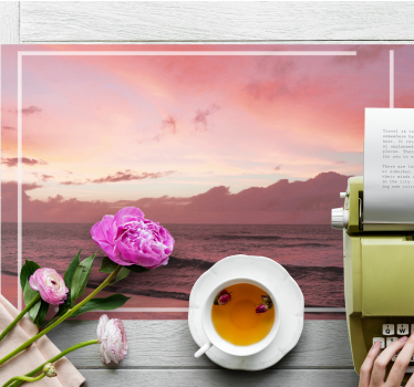 Tischset modern serene küsten sonnenuntergang - TenStickers