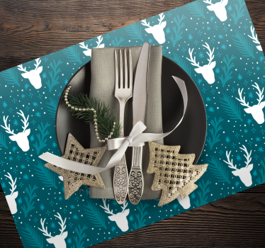 Tischset weihnachten elegantes festliches tischdekor - TenStickers