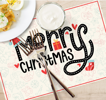 Tischset weihnachten frohe weihnachtsbotschaft - TenStickers