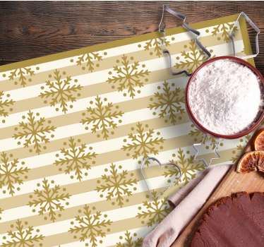 Tischset weihnachten mit schneeflockenmuster - TenStickers