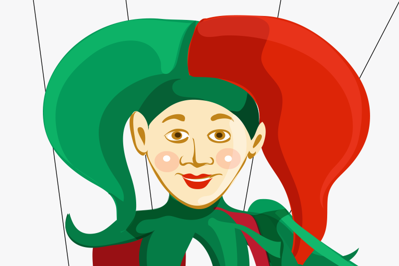 Tischsets originell mit narr charakter illustration - TenStickers