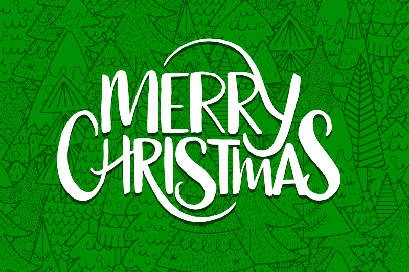 Tischset weihnachten fröhliche feiertagsgrüße - TenStickers