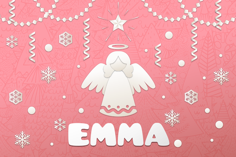 Tischset weihnachten engel feiertag motiv - TenStickers