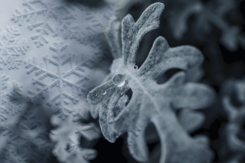 Tischset mit eleganten schneeflockenmuster - TenStickers