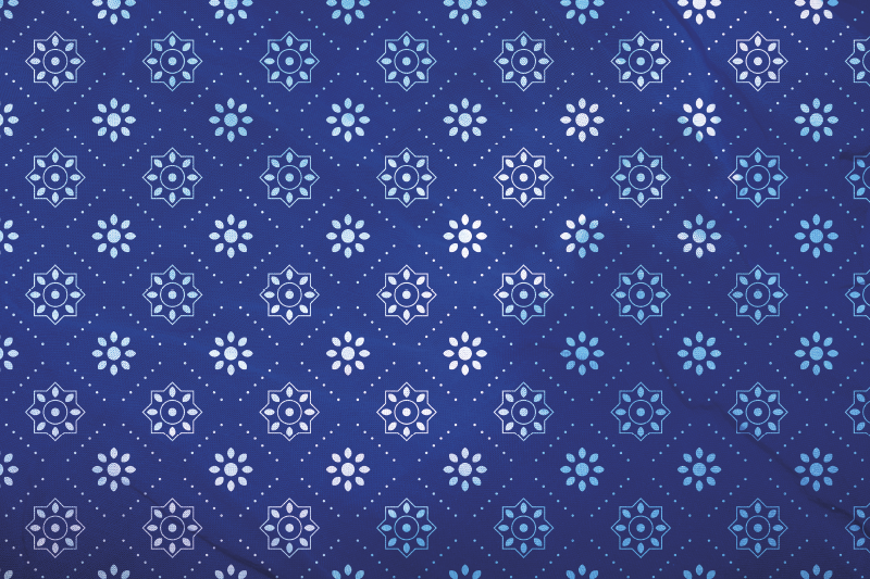 Tischset mit navyblauem muster - TenStickers