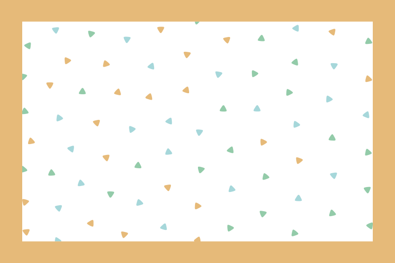 Tischset mit namen im modernen dreiecksmuster - TenStickers