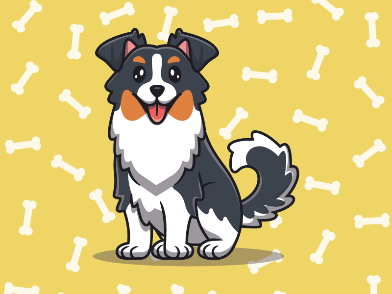 Tischset kinder mit niedlichem hundemotiv - TenStickers