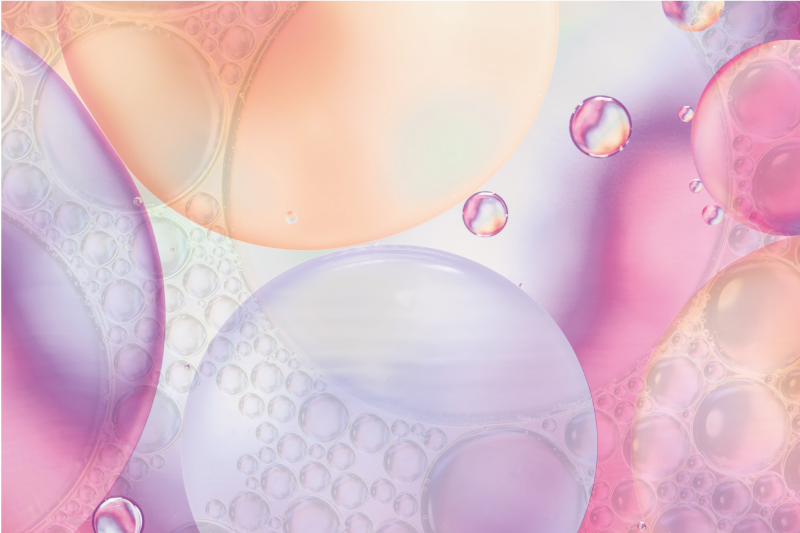 Tischset mit sprudelnd buntem design - TenStickers