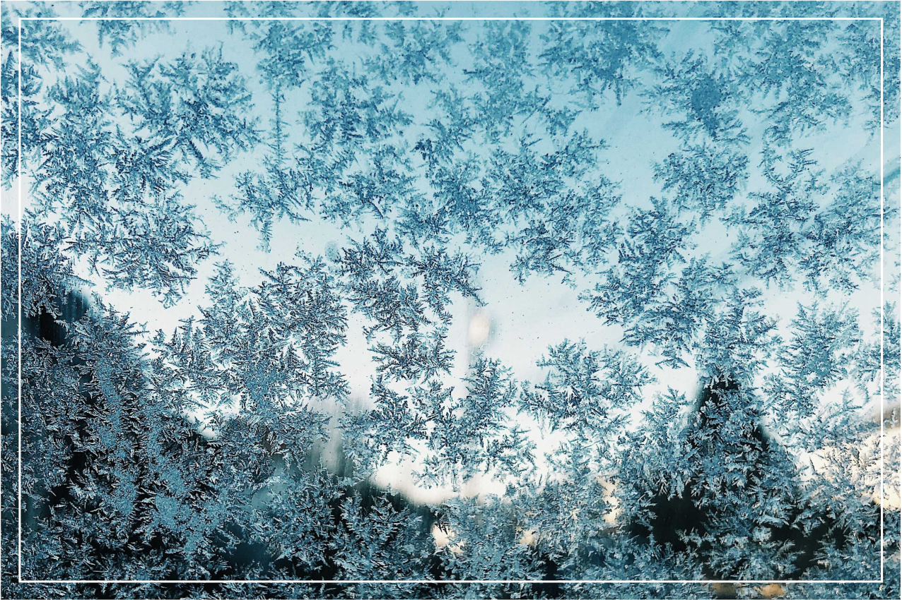 Tischset mit gefrostetem eis-muster - TenStickers