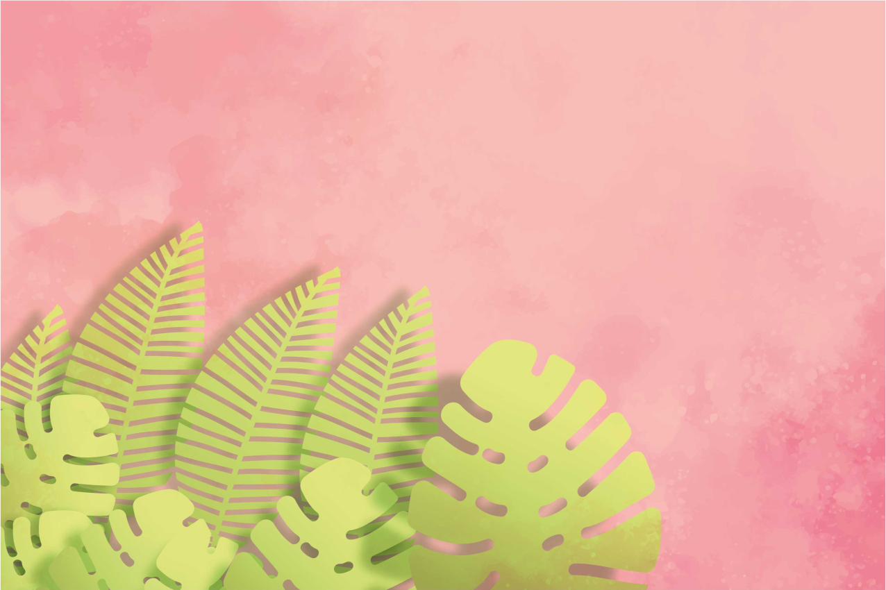 Tischsets originell botanische blattanordnung - TenStickers