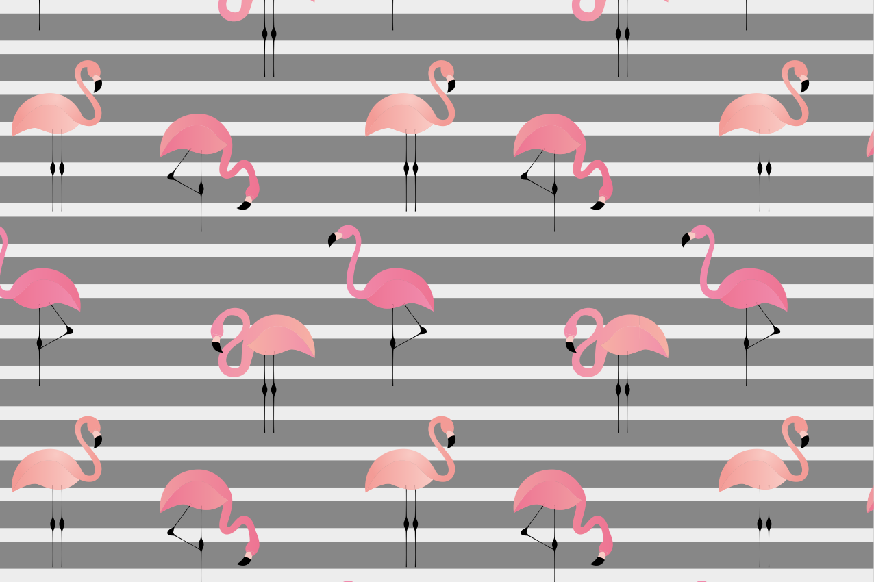 Tischsets originell im flamingo-muster - TenStickers