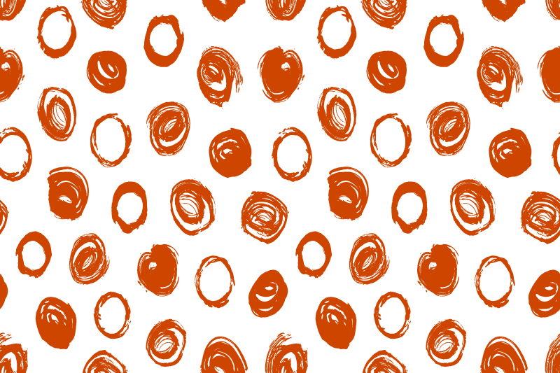 Tischset mit kreisförmigem pinselstrichmuster - TenStickers