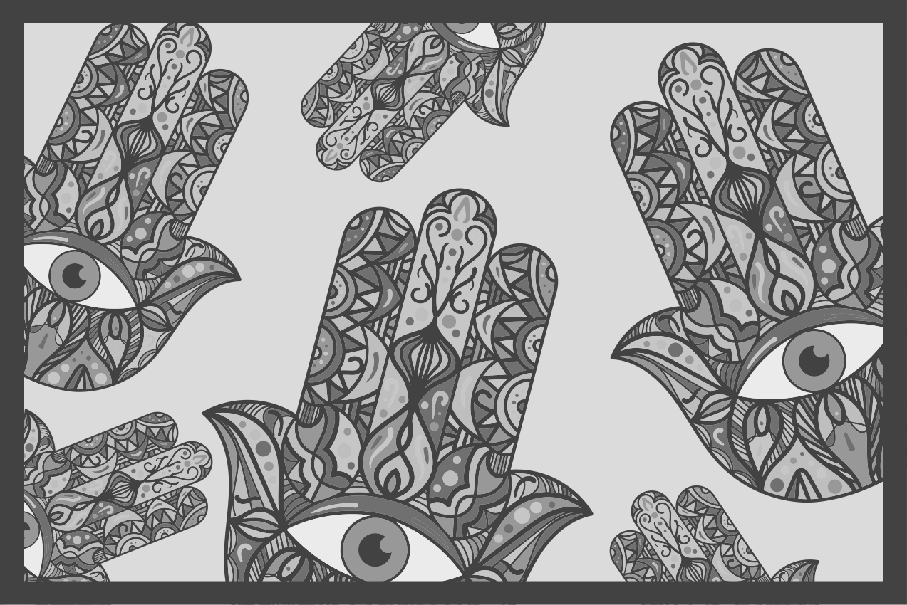 Tischsets originell mit filigranen handmustern - TenStickers