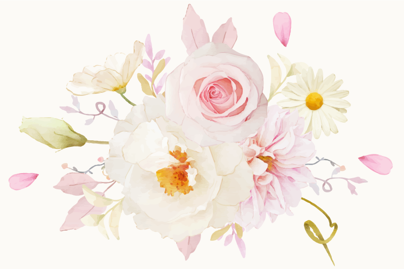 Tischsets originell blütenarrangement freude - TenStickers