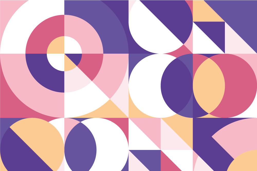 Tischset modern geometrische farbanordnung - TenStickers