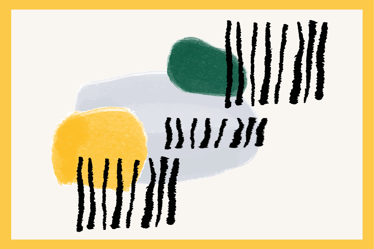 Tischset modern mit lebhaften geometrischen formen - TenStickers