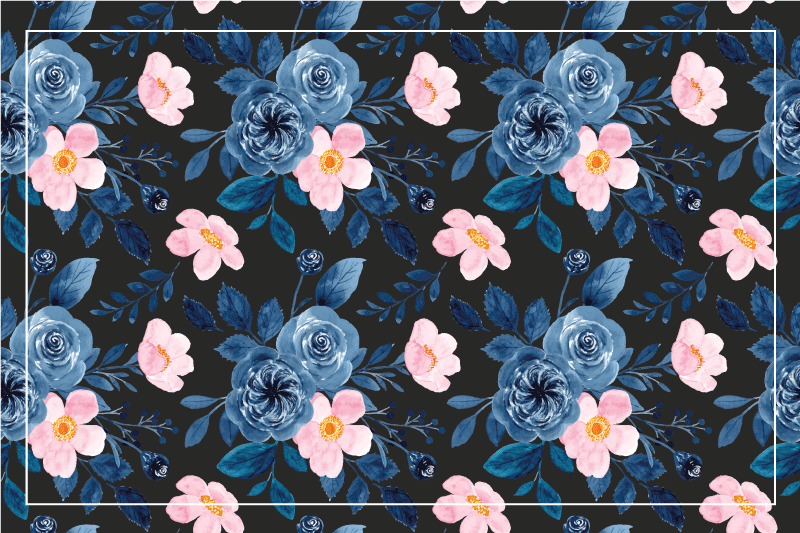 Tischsets originell mit botanisch strukturiertem design - TenStickers