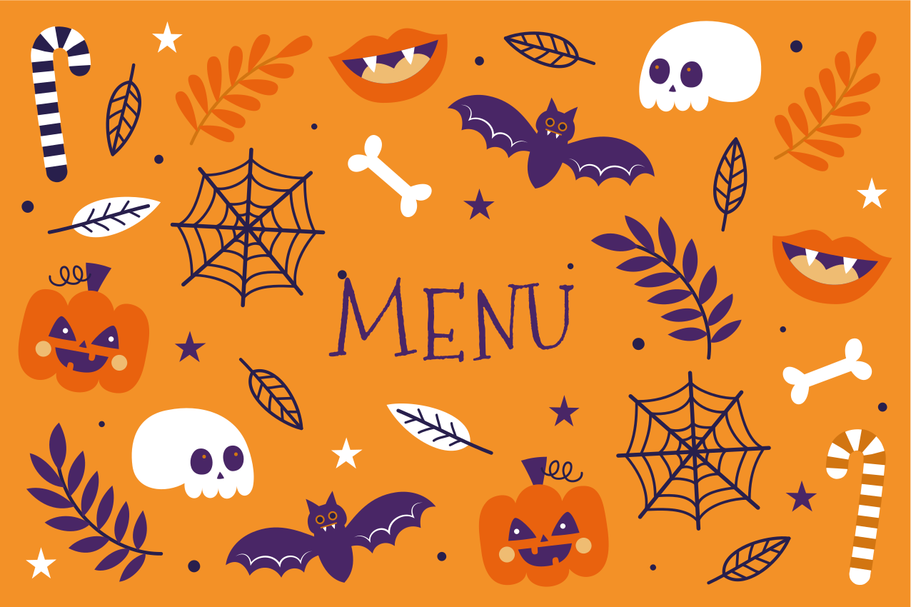 Tischset rechteckig Lustiges halloween-design - TenStickers