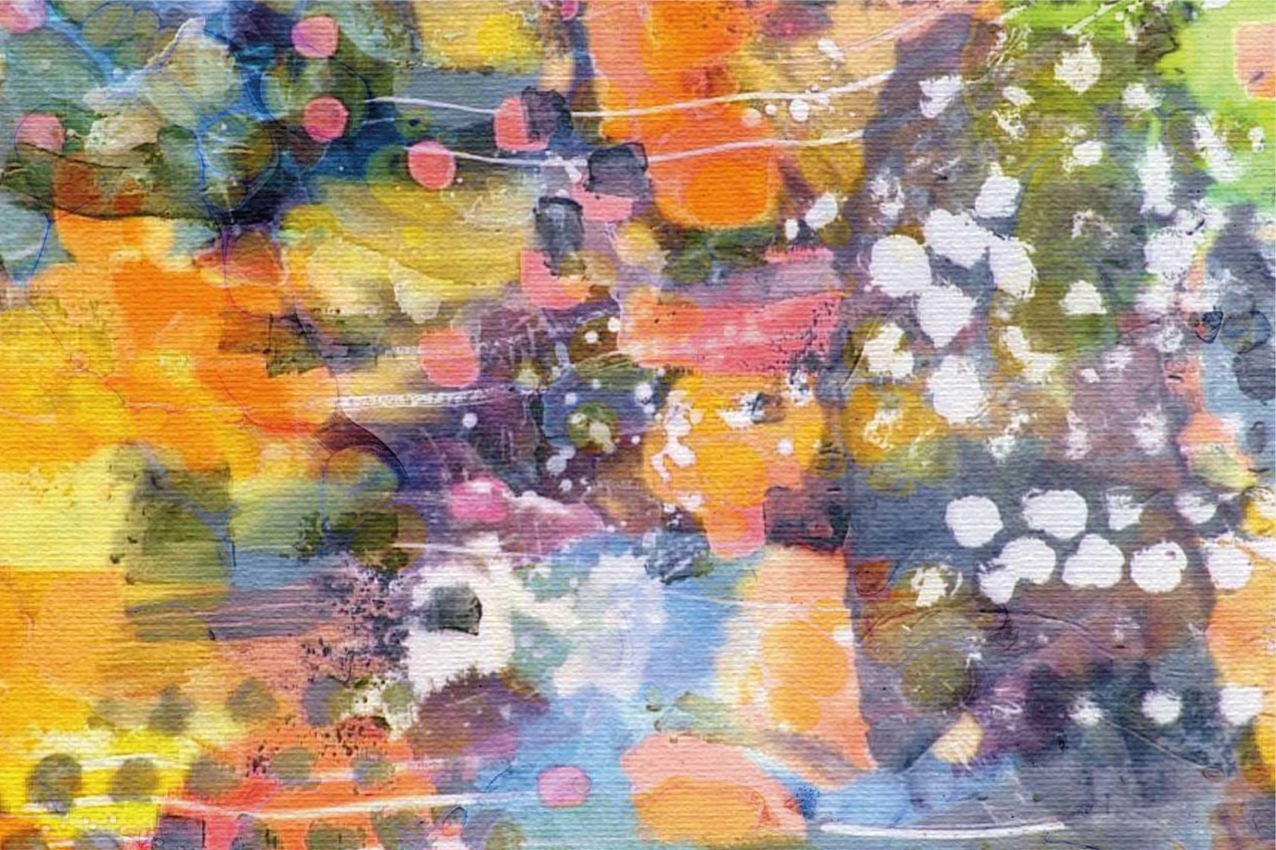 Tischset farbexplosion in lebendigen farben - TenStickers