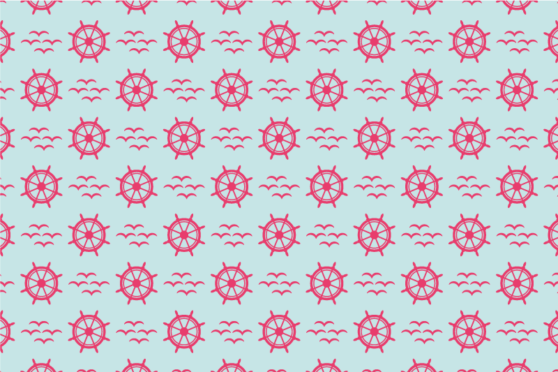 Tischsets originell nautisches steuerrad - TenStickers