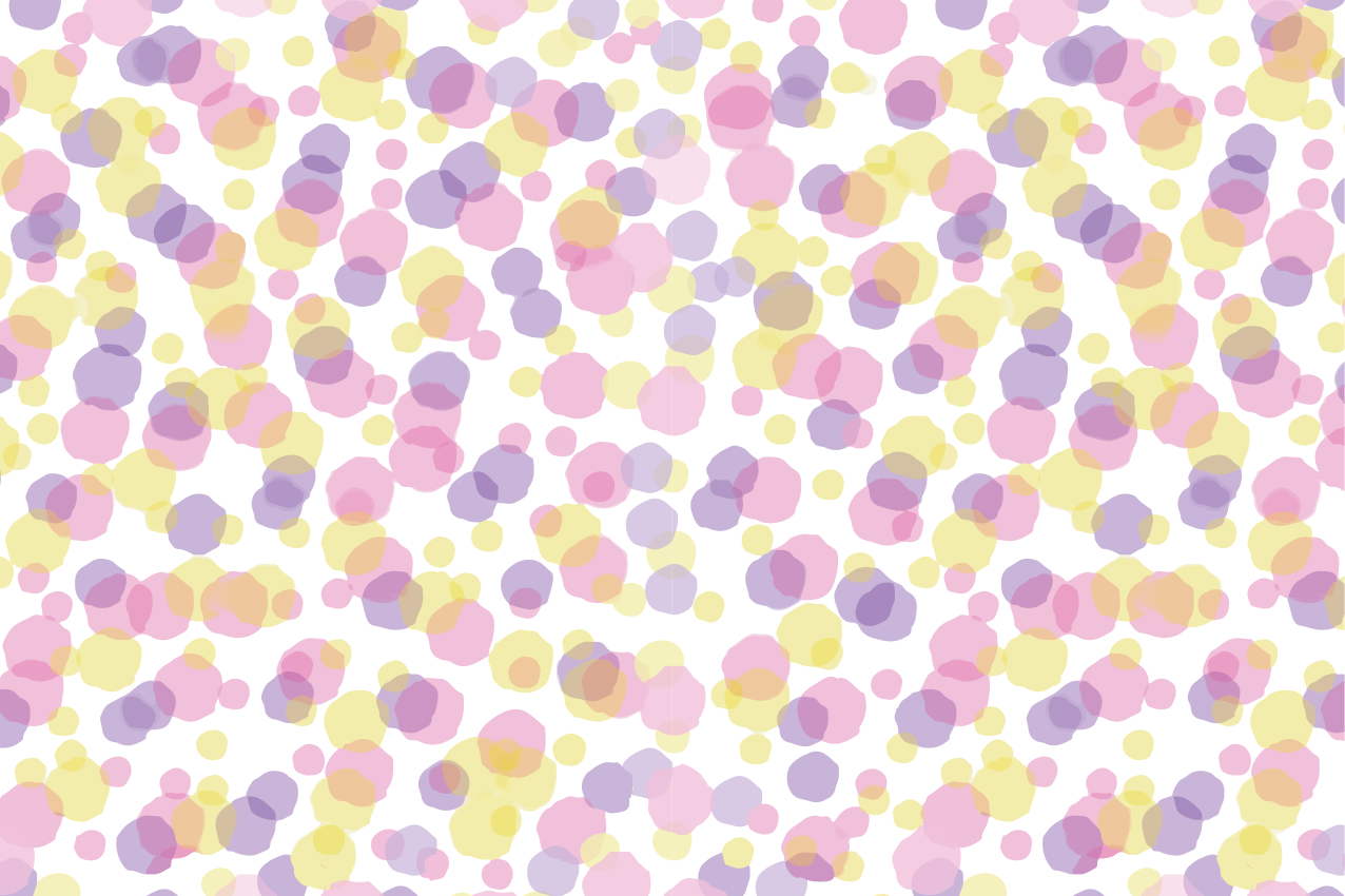 Tischset mit bunten abstrakten mustern - TenStickers