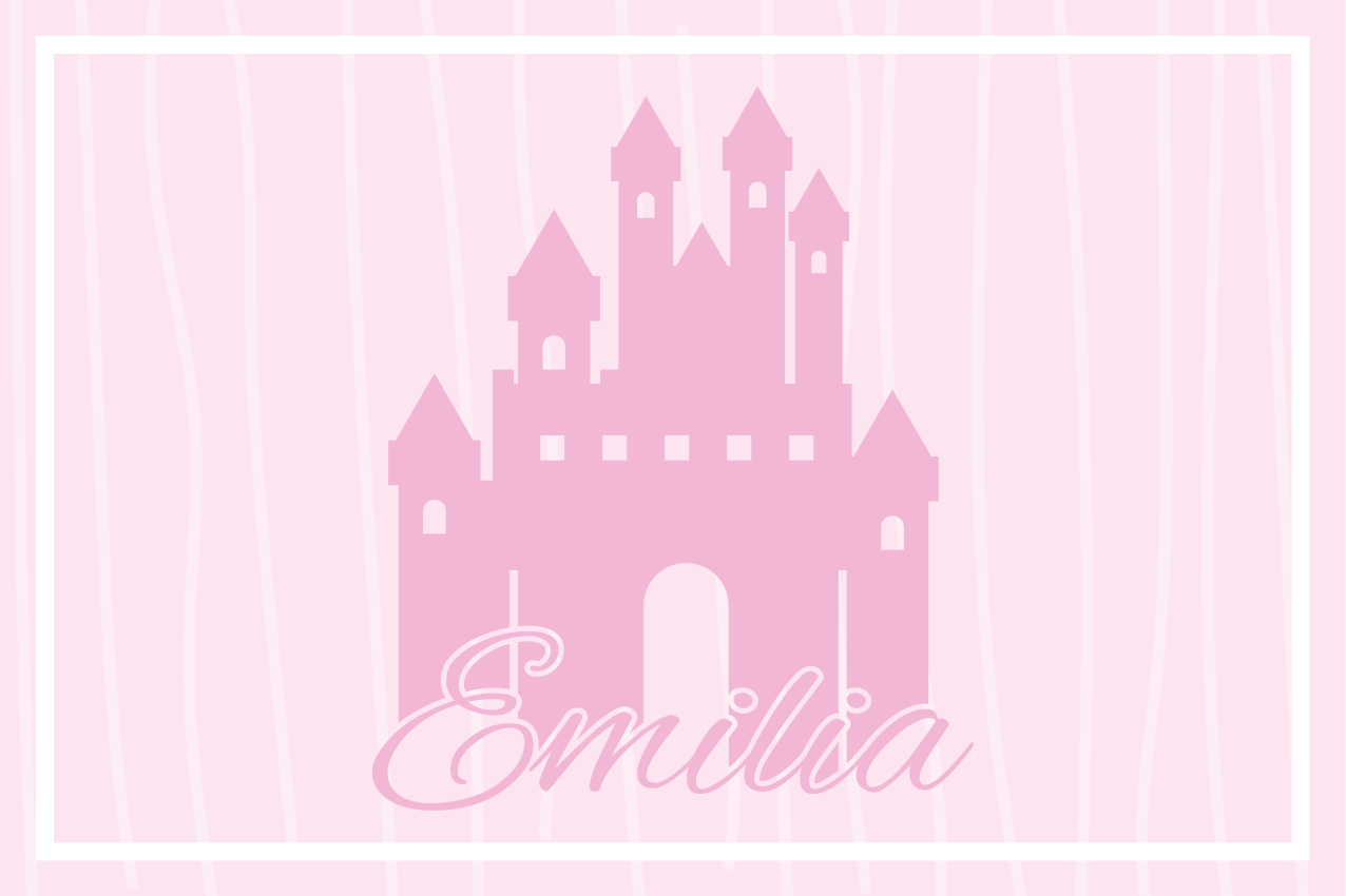 Tischset kinder im schlossdesign - TenStickers