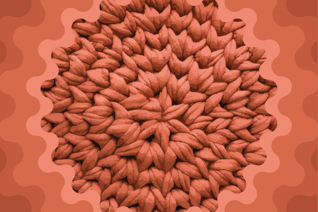 Tischset mit strukturiertem blattmotiv - TenStickers