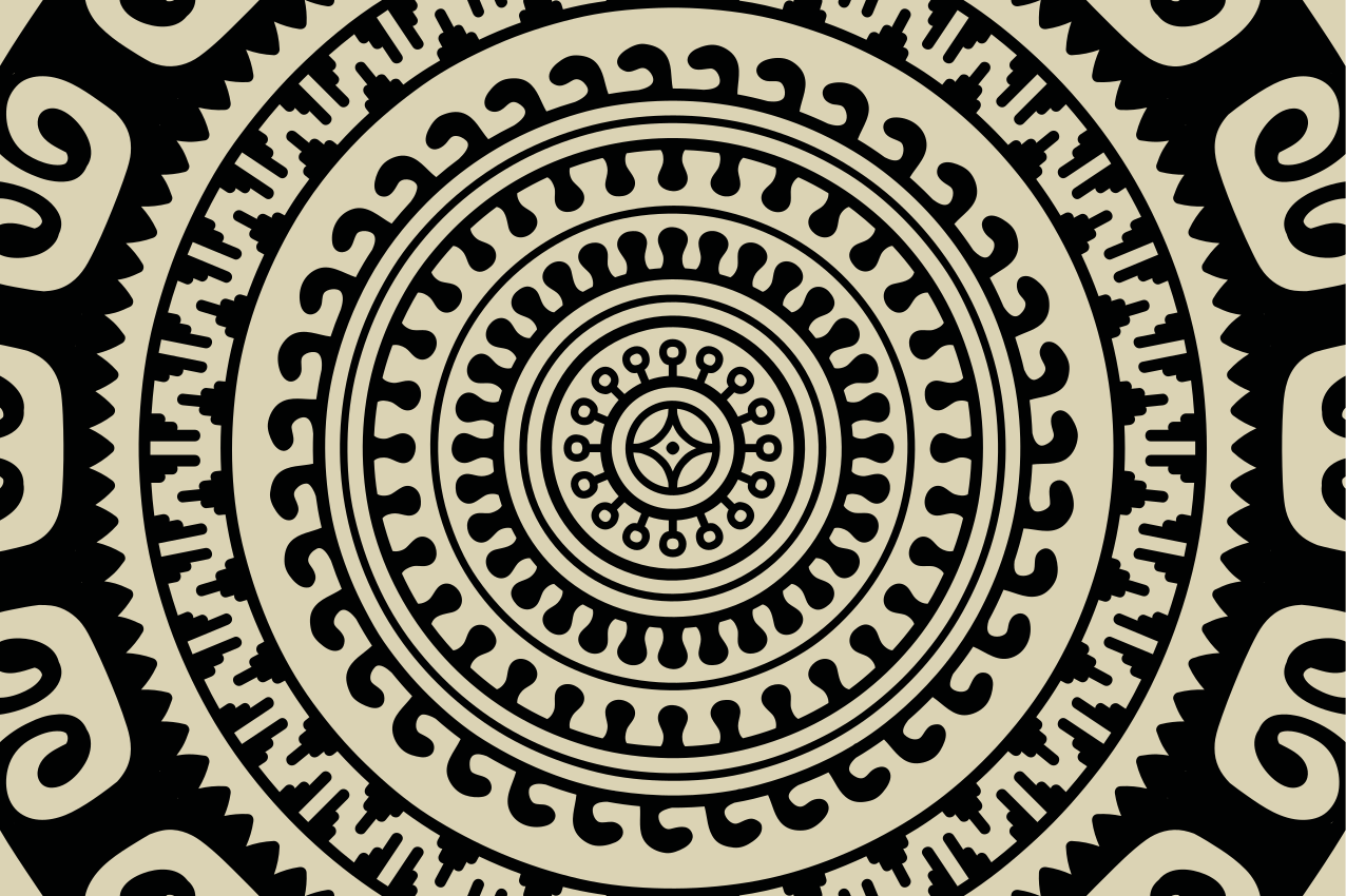 Tischset mit kreisförmigen mustern - TenStickers