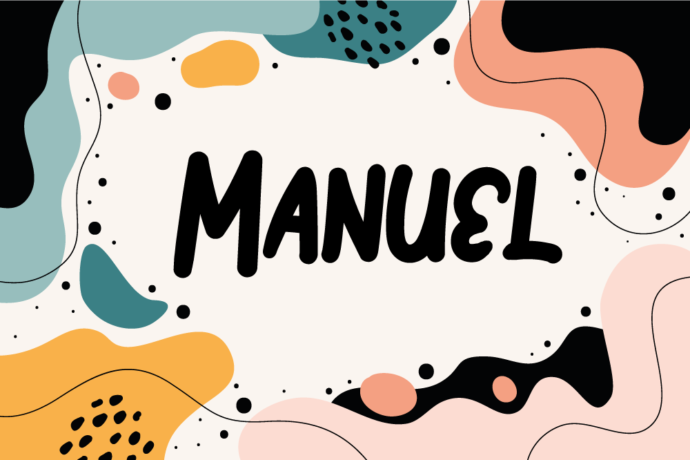 Tischset kinder in lebhaften abstrakten formen - TenStickers