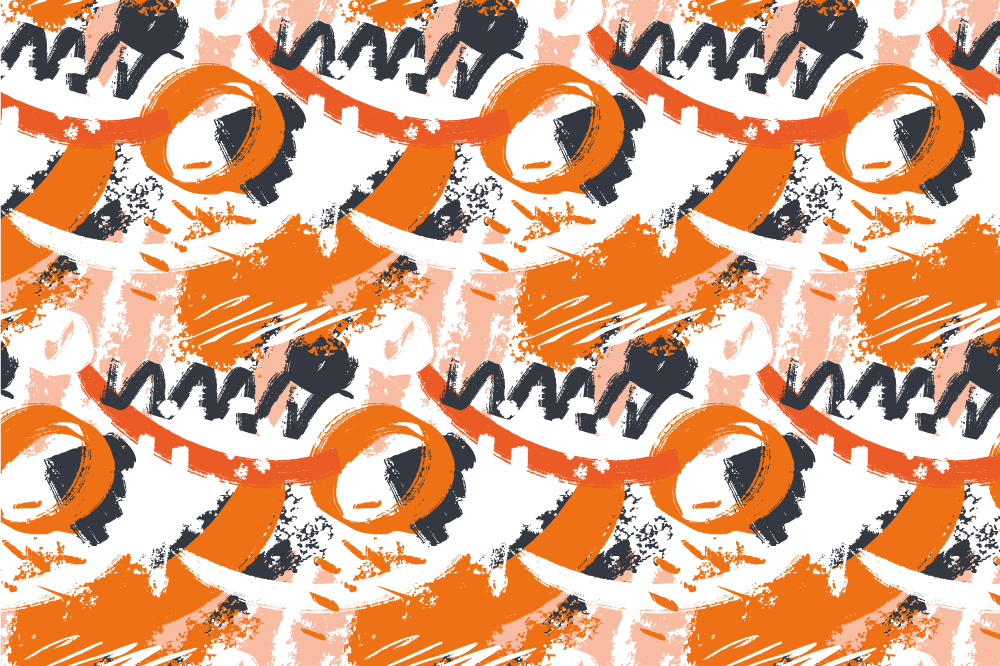 Tischset mit abstraktem buntem muster - TenStickers