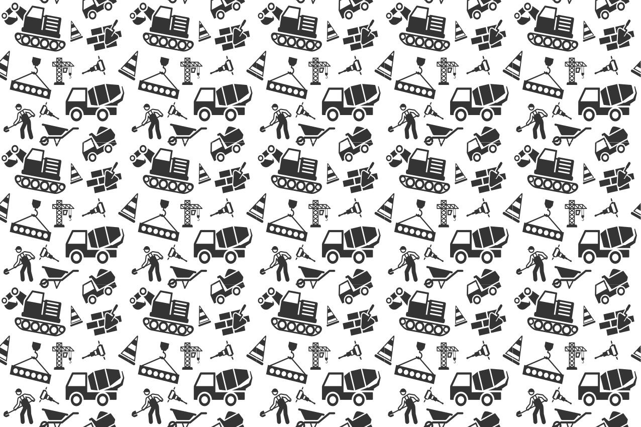 Tischset kinder mit baustellenmotiven - TenStickers