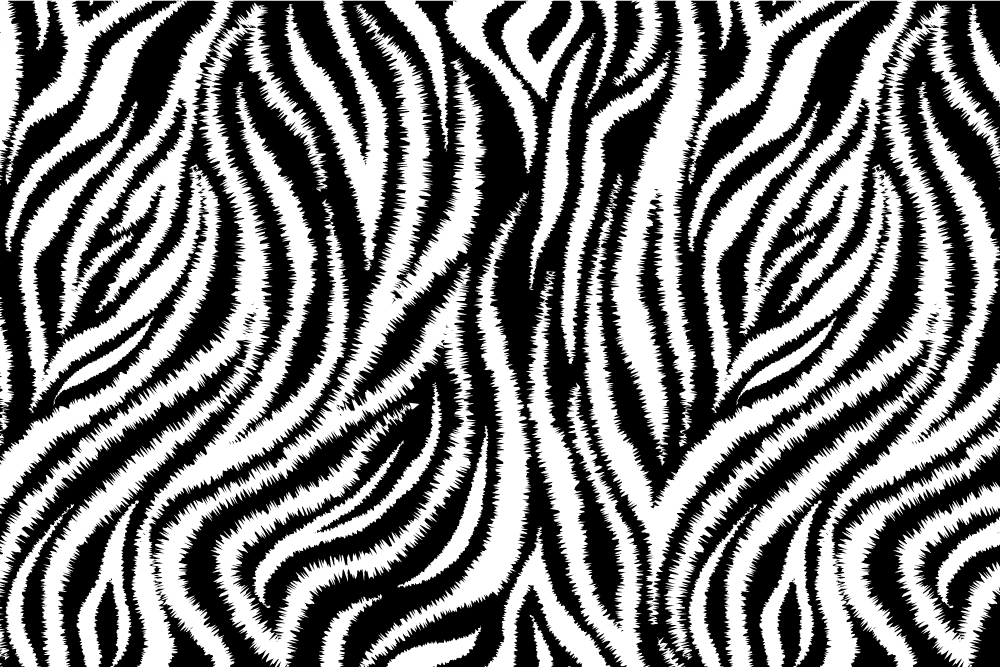 Tischset im zebra muster design - TenStickers