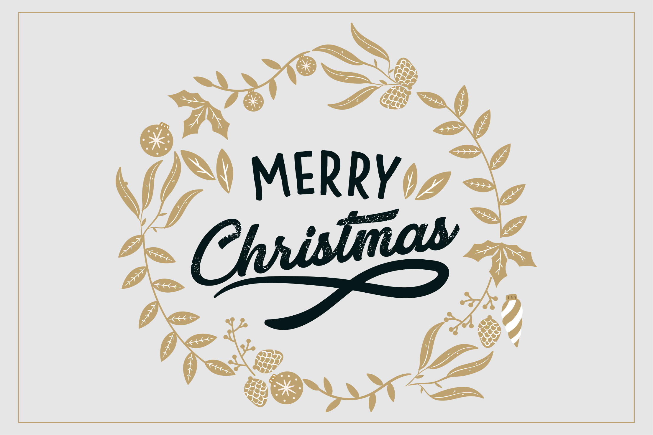 Tischset Weihnachten Blumenstickerei weihnachten - TenStickers