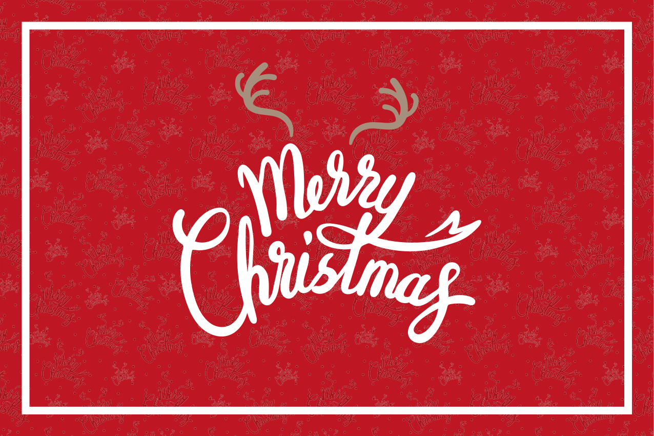 Tischset weihnachten fröhliche weihnachtsgrüße - TenStickers