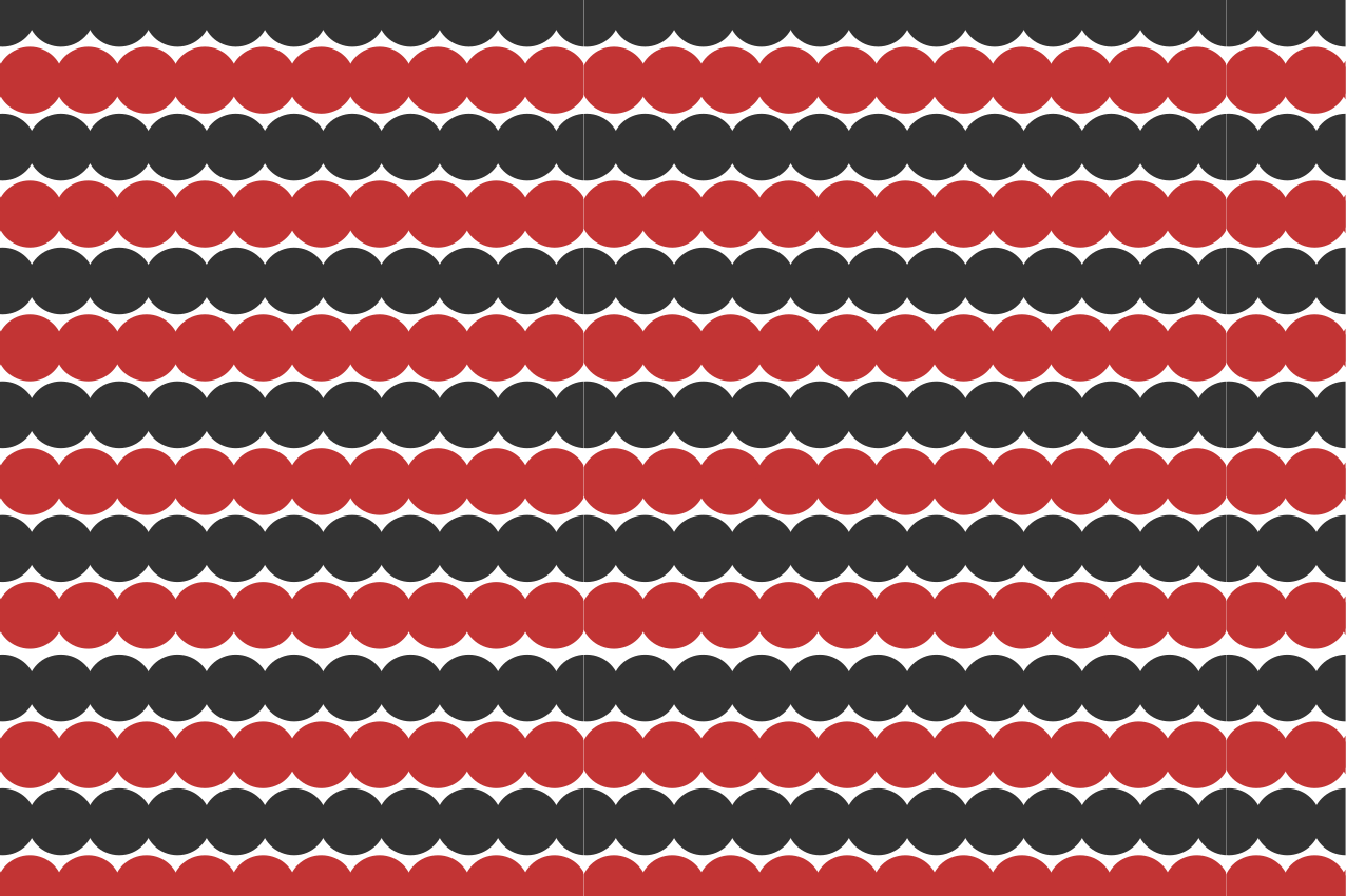 Tischset modern mit geschichtetem kreisdesign - TenStickers