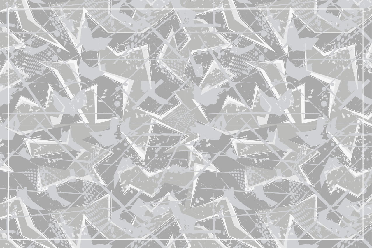 Tischset mit abstrakten geometrischen formen - TenStickers