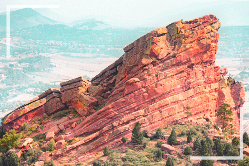 Tischset modern majestätische felsformation - TenStickers