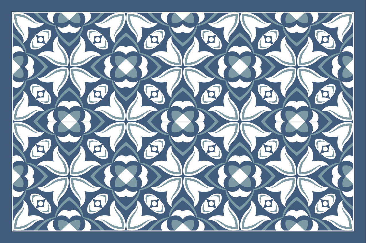 Tischset mit aufwendigem botanischen muster - TenStickers