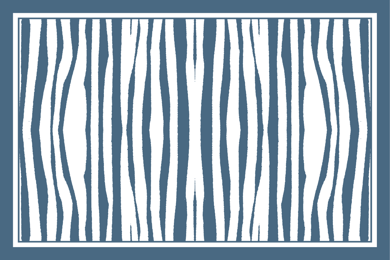 Tischset mit zebra-streifen-motiv - TenStickers