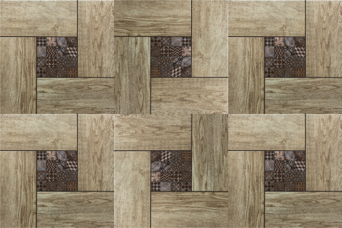 Tischset mit holzmaserung oberfläche - TenStickers