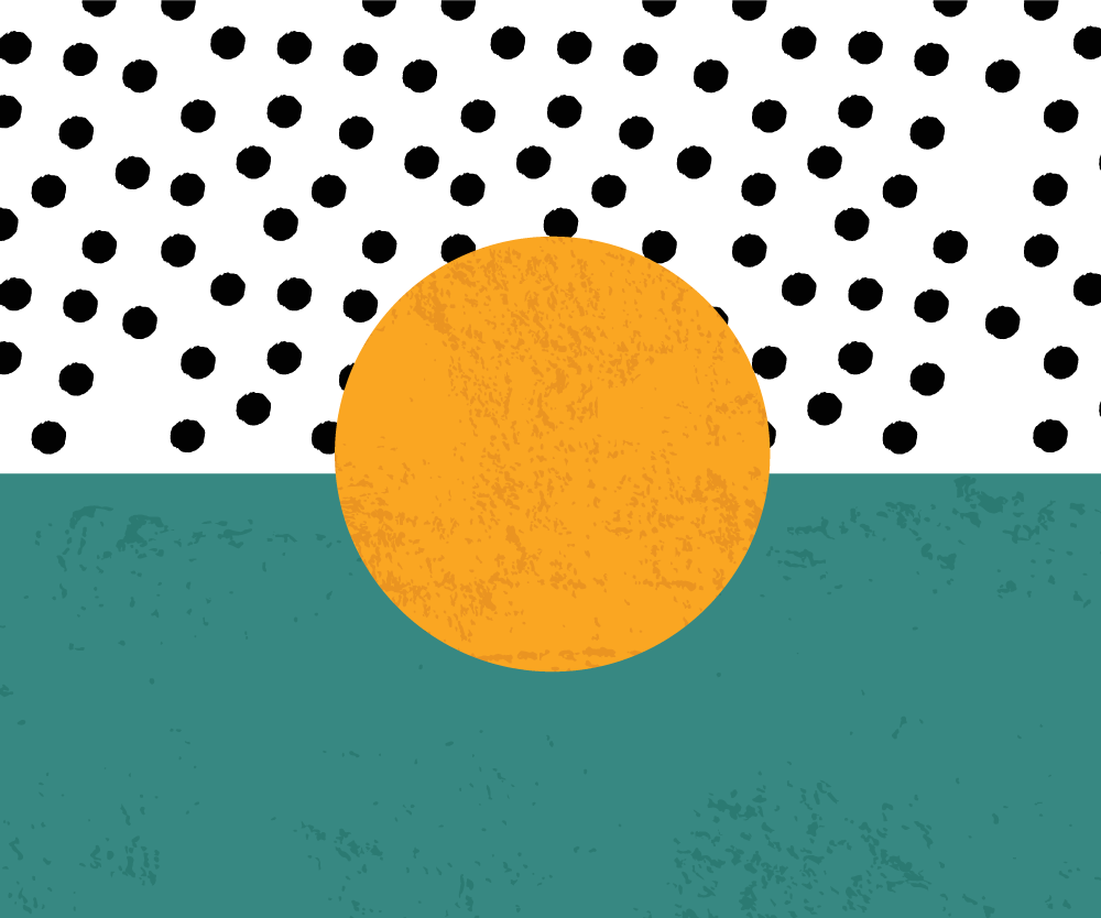 Tischset modern mit kräftigem punktmuster - TenStickers