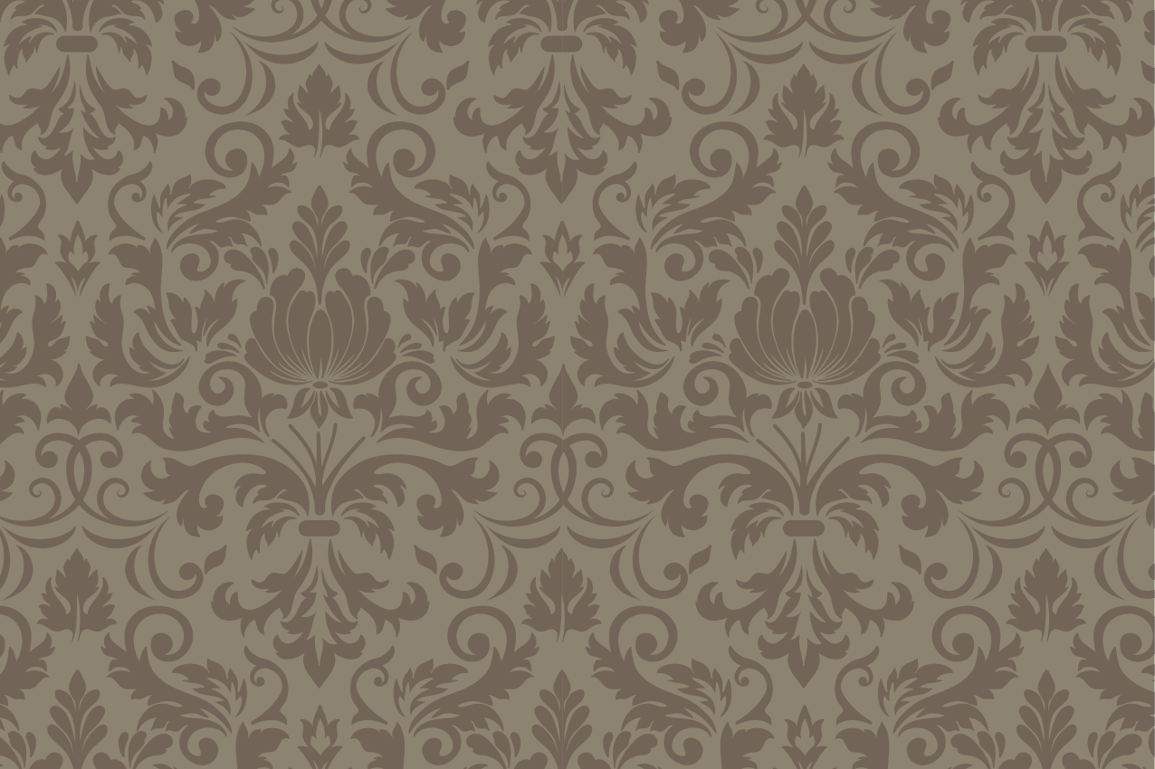 Tischset mit filigranem botanischen design - TenStickers