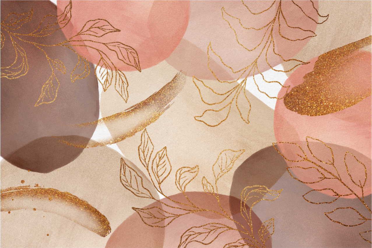 Tischset mit eleganten blattmotiven - TenStickers