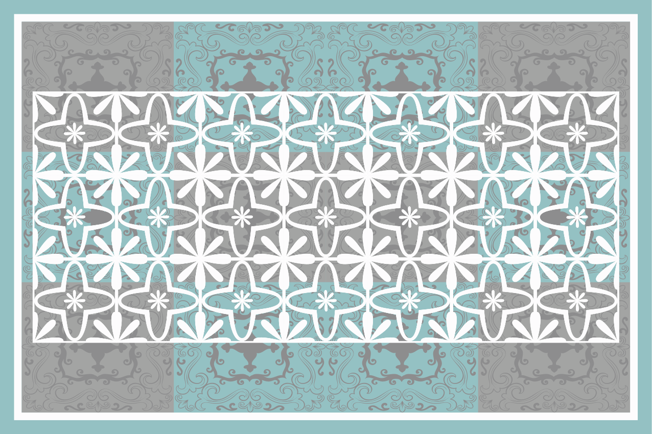 Tischset im eleganten botanischen design - TenStickers