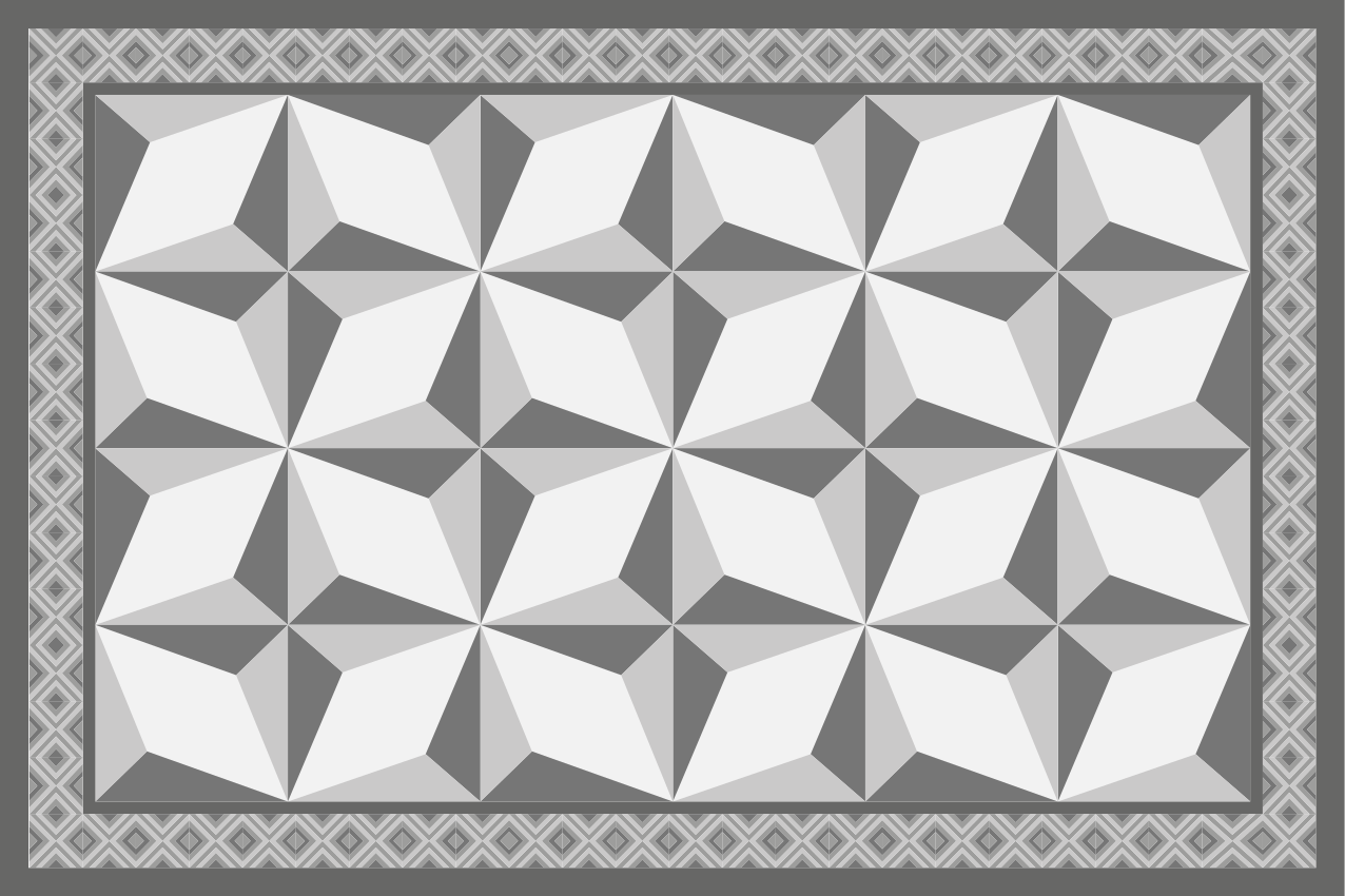 Tischset mit geometrischer elemente-oberfläche - TenStickers