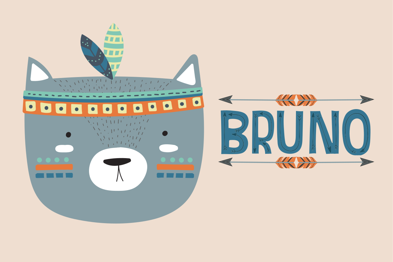 Tischset kinder mit niedlicher tierillustration - TenStickers