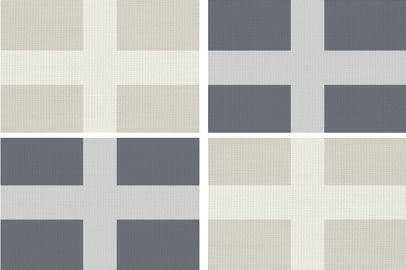 Platzdeckchen Moderne gestrickte Fahne - TenStickers